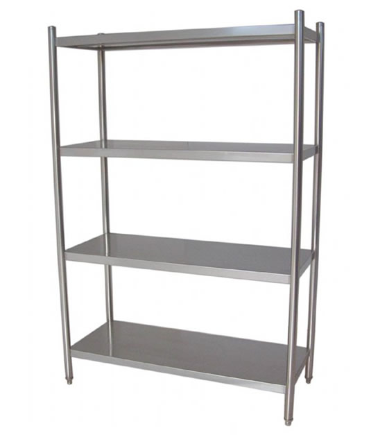 Stainless steel shelves